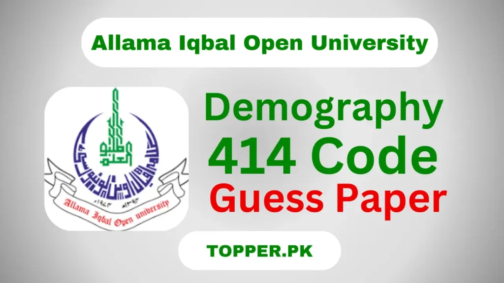414 Code Demography Guess Paper