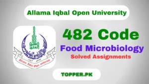 482 Code Food Microbiology Solved Assignments