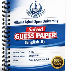 AIOU 1423 Code Solved Guess Paper