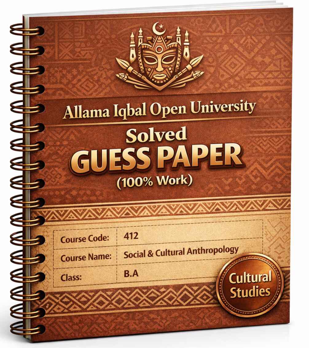 AIOU 412 Code Solved Guess Paper