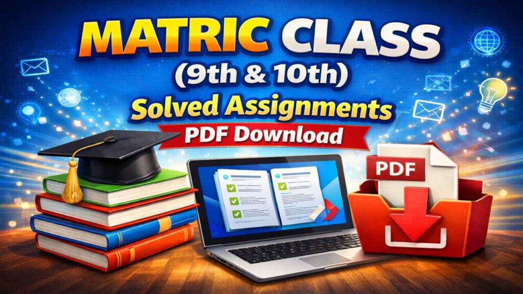 AIOU Matric (9th & 10th) Class Solved Assignments