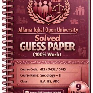 AIOU 413/9432/5415 Code Solved Guess Paper