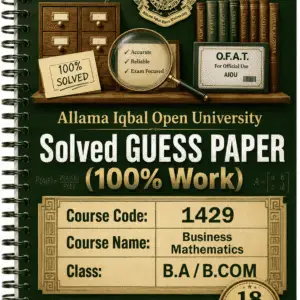 1429 Code Past Papers Solution (PDF Download)